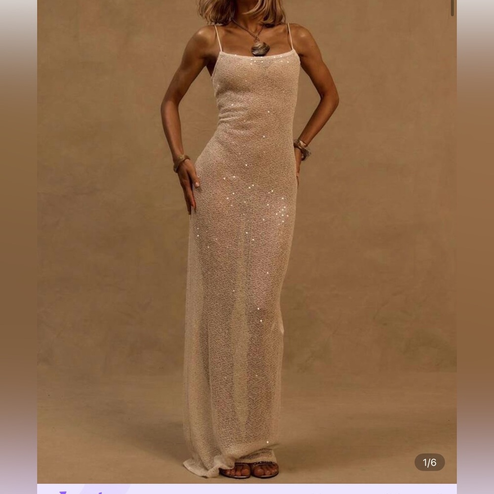 Maxi sequin dress